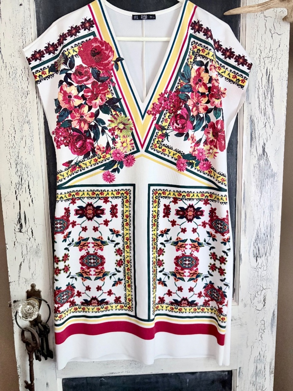 Zara Collection Lightweight Floral Print Dress Sz S/M